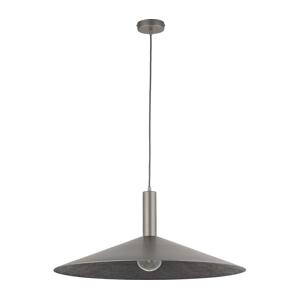 Lustr na lanku CAPRI 1xE27/15W/230V pr. 70 cm antracit/šedá