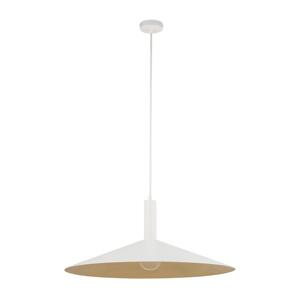 Lustr na lanku CAPRI 1xE27/15W/230V pr. 70 cm bílá/zlatá