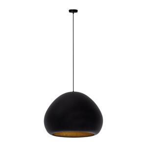 Lustr na lanku LAVA 1xE27/15W/230V černá/zlatá