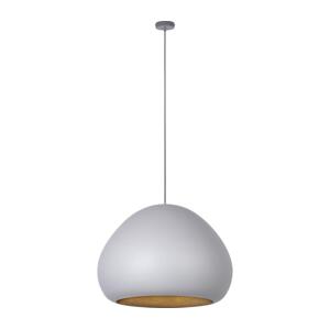 Lustr na lanku LAVA 1xE27/15W/230V šedá/zlatá