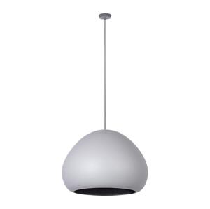 Lustr na lanku LAVA 1xE27/15W/230V šedá/černá