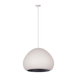 Lustr na lanku LAVA 1xE27/15W/230V krémová/černá