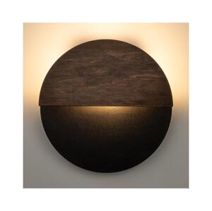 LED Nástěnné svítidlo LUNA LED/7W/230V pr. 26 cm černá/hnědá