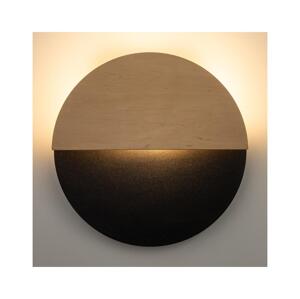 LED Nástěnné svítidlo LUNA LED/7W/230V pr. 26 cm černá/béžová