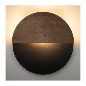 LED Nástěnné svítidlo LUNA LED/7W/230V pr. 36 cm černá/hnědá