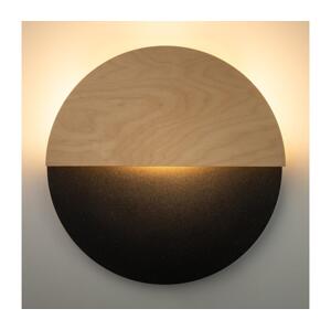 LED Nástěnné svítidlo LUNA LED/7W/230V pr. 36 cm černá/béžová