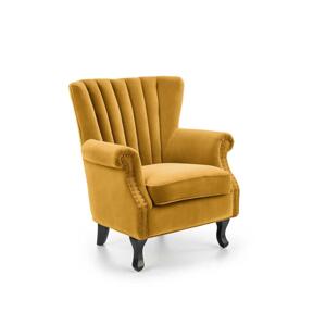 Halmar Křeslo CLARUS žlutá V-CH-TITAN-FOT-MUSZTARDOWY