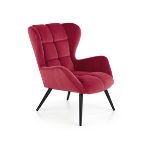 Halmar Křeslo CHATEU tmavě červená V-CH-TYRION-FOT-BORDOWY