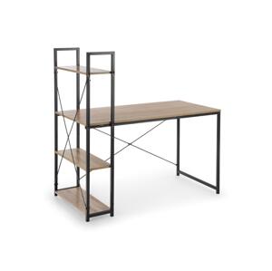 Halmar Psací stůl SERENOR černá/dub sonoma V-CH-NARVIK-B1-CZARNY/SONOMA