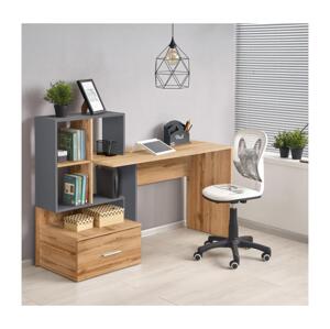 Halmar Psací stůl GORA dub wotan/antracit V-UA-GROSSO-D.WOTAN/ANTRACYT