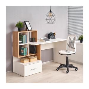 Halmar Psací stůl GORA dub/bílá V-UA-GROSSO-D.ZŁOTY/BIAŁY