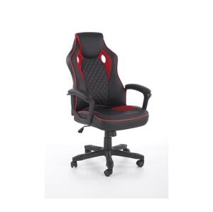 Halmar Kancelářská židle HELO černá/červená V-CH-BAFFIN-FOT