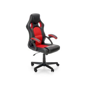 Halmar Kancelářská židle KENU černá/červená V-CH-BERKEL-CZARNY/CZERWONY