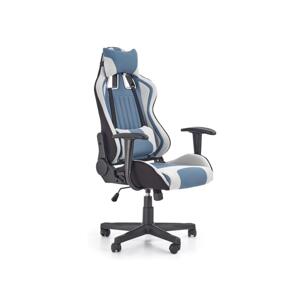 Halmar Kancelářská židle KODA světle šedá/modrá V-CH-CAYMAN-FOT-TURKUSOWY