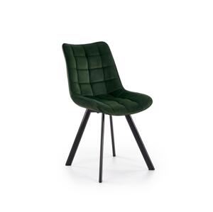 Halmar Jídelní židle COMORO 1 ks tmavě zelená V-CH-K/332-KR-C.ZIELONY