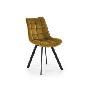 Halmar Jídelní židle COMORO 1 ks žlutá V-CH-K/332-KR-MUSZTARDOWY