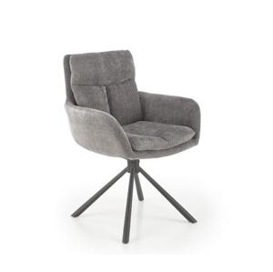 Halmar Jídelní židle HALSA 1 ks šedá V-CH-K/495-KR-POPIELATY