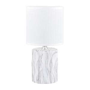 Zuma Line Zuma Line HS8603-WH - Stolní lampa 1xE14/40W/230V bílá/dekor mramoru