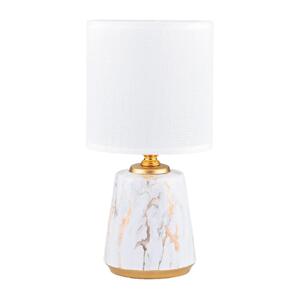 Zuma Line Zuma Line HS8605-WH - Stolní lampa 1xE14/40W/230V bílá/zlatá/dekor mramoru