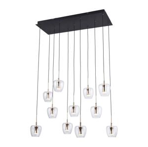 Zuma Line MD2291-11B-3BGT - LED Lustr na lanku NELSON 11xLED/3W/230V černá MD2291-11B-3BGT
