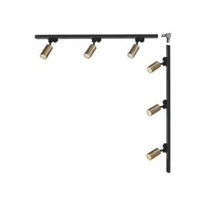 Zuma Line Zuma Line 3563 - Bodové svítidlo v liš. systému TUBE 6xGU10/35W/230V černá/zlatá