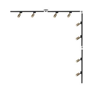 Zuma Line Zuma Line 3582 - Bodové svítidlo v liš. systému TUBE 8xGU10/35W/230V černá/zlatá