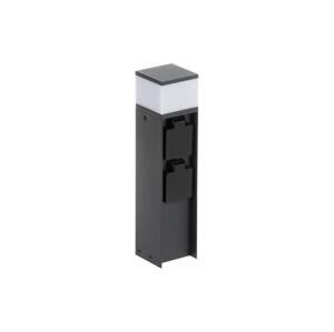 38763-Venkovní lampa se 2 zásuvkami DASTEN 1xG9/11W/230V 30 cm IP44 černá