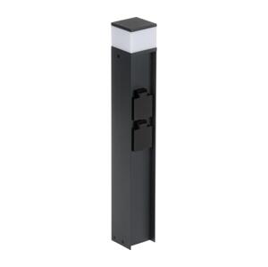 38765-Venkovní lampa se 2 zásuvkami DASTEN 1xG9/11W/230V 50 cm IP44 černá