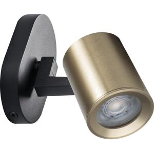 38960 - Nástěnné bodové svítidlo LAURIN 1xGU10/10W/230V mosaz/černá