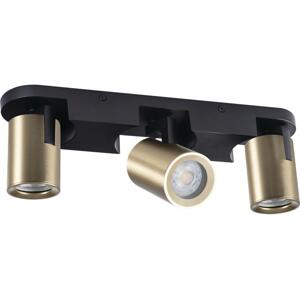 38962 - Bodové svítidlo LAURIN 3xGU10/10W/230V mosaz/černá