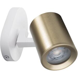 38964 - Nástěnné bodové svítidlo LAURIN 1xGU10/10W/230V mosaz/bílá
