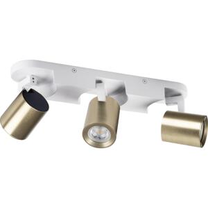38966 - Bodové svítidlo LAURIN 3xGU10/10W/230V mosaz/bílá