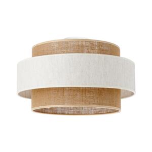 Stropní svítidlo BOHO 1xE27/60W/230V pr. 40 cm krémová/juta H0163