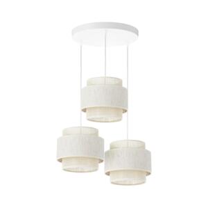 Lustr na lanku BOHO 3xE27/60W/230V krémová/juta H0171