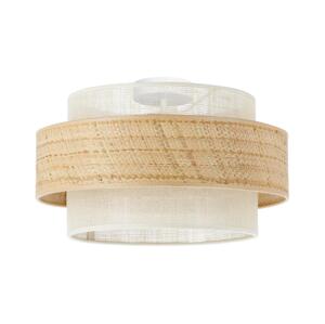 Stropní svítidlo BOHO 1xE27/60W/230V pr. 40 cm juta/krémová H0173