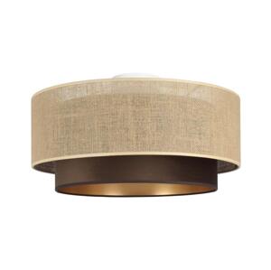 Stropní svítidlo SARTA 1xE27/60W/230V pr. 45 cm hnědá/juta H0191