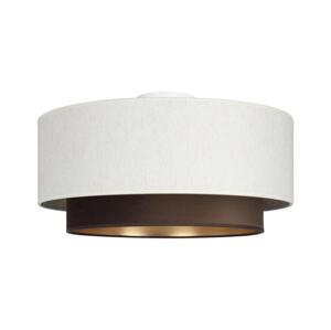 Stropní svítidlo NATIA 1xE27/60W/230V bílá/hnědá H0203