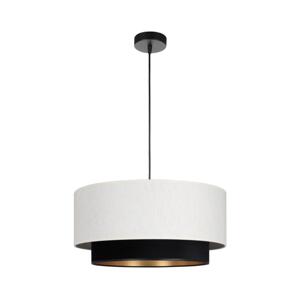 Lustr na lanku NATIA 1xE27/60W/230V bílá/černá H0228