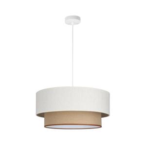 Lustr na lanku NATIA 1xE27/60W/230V bílá/hnědá H0234