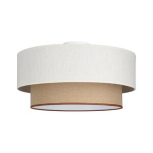 Stropní svítidlo NATIA 1xE27/60W/230V bílá/hnědá H0235