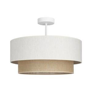 Přisazený lustr NATIA 1xE27/60W/230V bílá/hnědá H0242