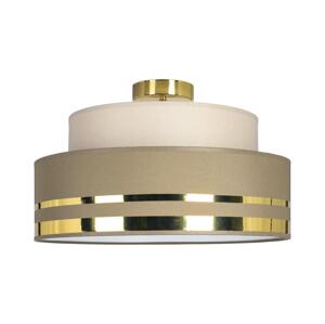 HEXE Stropní svítidlo TAMI 1xE27/60W/230V béžová/hnědá/zlatá