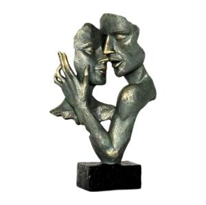 Estilo Home Stolní dekorace 31,5x9,5x19 cm pryskyřice/patina