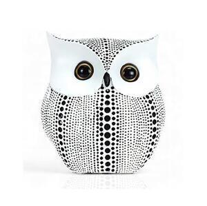 Estilo Home Stolní dekorace 15 cm bílá/černá
