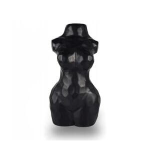 Estilo Home Keramická váza 30 cm černá