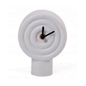 Estilo Home Stolní keramické hodiny 16 cm 1xAA bílá