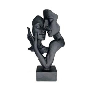 Estilo Home Stolní dekorace 29x9x17 cm pryskyřice/černá