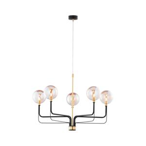 Jupiter 1886 - Lustr na lanku ERIS 5xG9/14W/230V zlatá/černá/kouřová béžová 1886