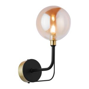 Jupiter 1887 - Nástěnná lampa ERIS 1xG9/14W/230V zlatá/černá/kouřová béžová 1887