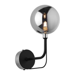 Jupiter 1889 - Nástěnná lampa ERIS 1xG9/14W/230V matný chrom/černá/kouřová šedá 1889